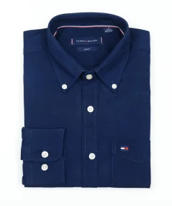 PREMEUM SOLID SHIRT - NEVY BLUE