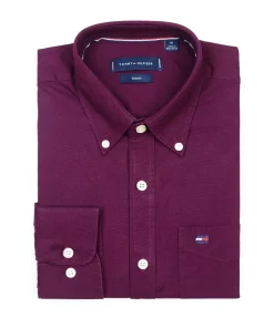 PREMEUM SOLID SHIRT - JAM COLOUR